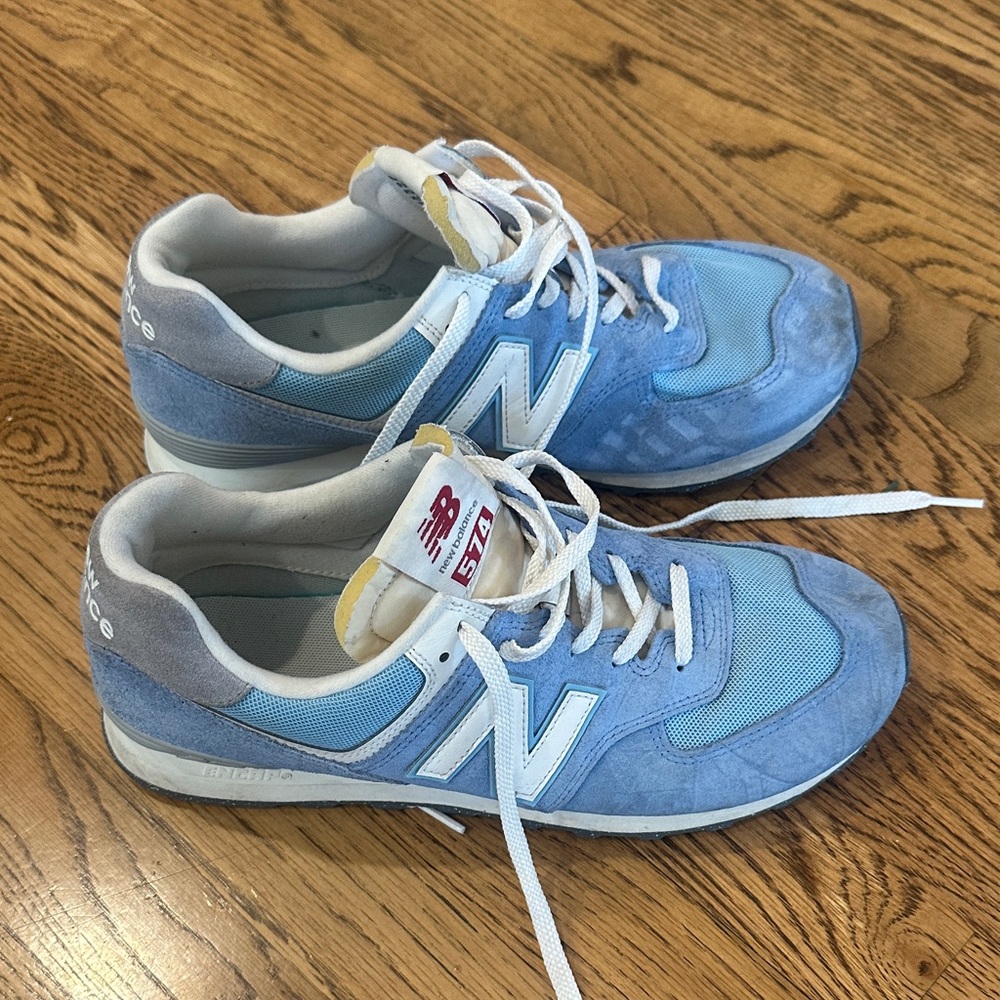 New Balance Blue and White Athletic Shoes